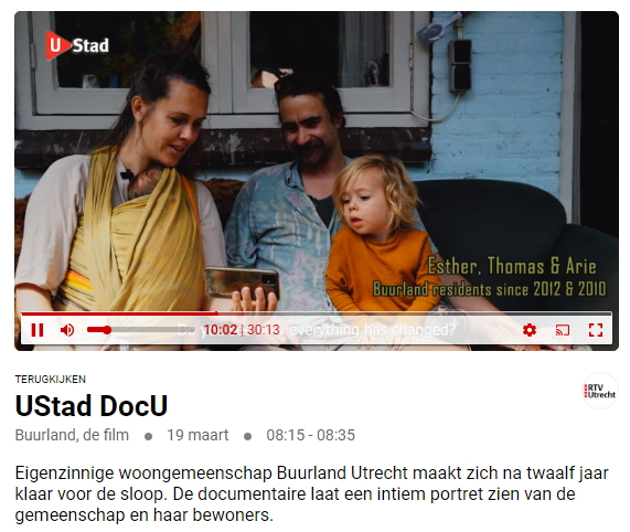 buurland docu bij RTV Utrecht